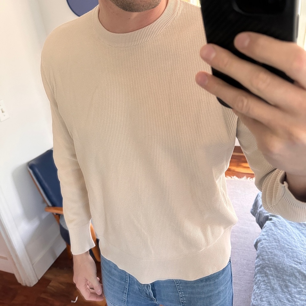 Zara Men's Cream Sweater